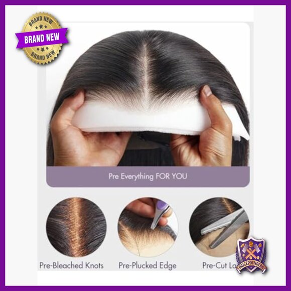 28 Inch Human Hair Wig Water Wave 13x6 HD Lace Front Glueless main image 4